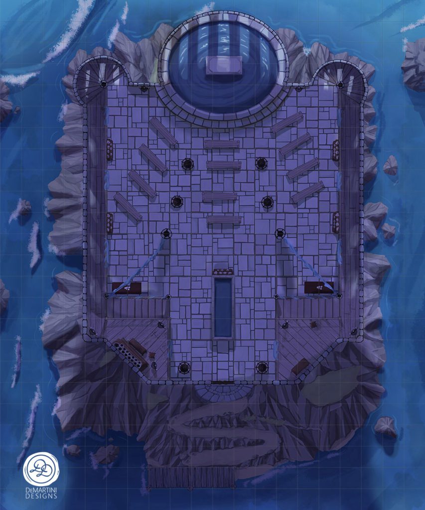 DD-Island-OceanTemple-Night_UnlitBraziers-20x24