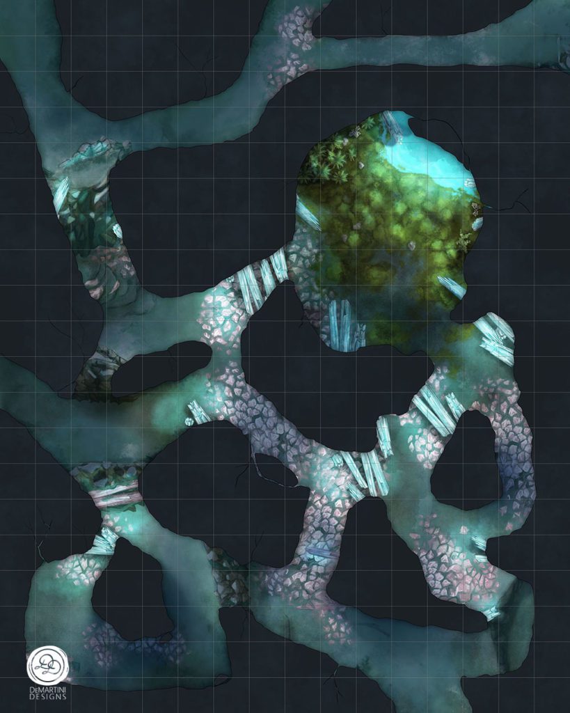 Ice, Lush Cave, Pool