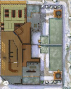 Garden, Snow, Day