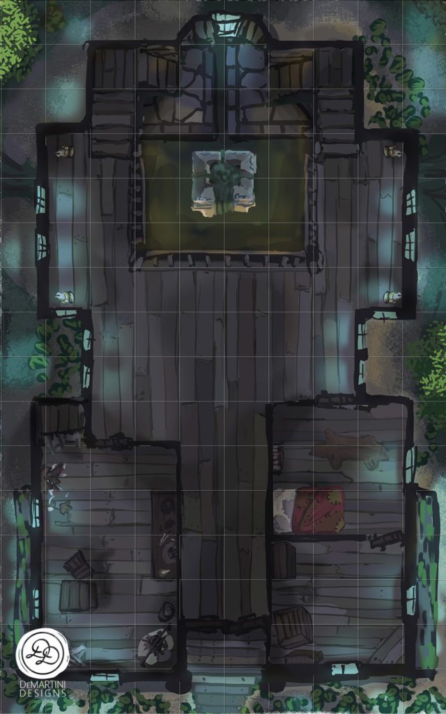 MD-Swamp_HumbleTemple-Night-TopFloor-web Night, Entrance, Top Floor