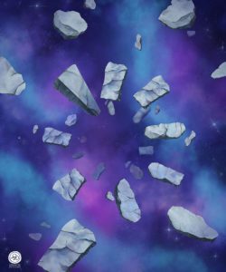 Symmetrical debris, colorful