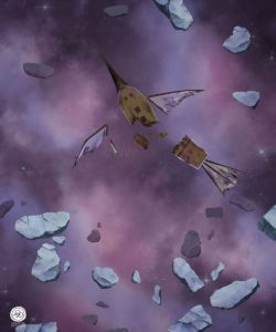 Spelljammer wreckage, muted