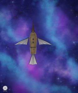 Shrikeship Spelljammer, colorful