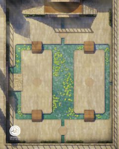 Water Feature, Evening