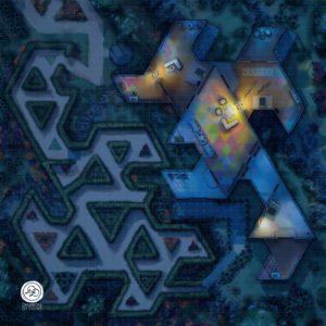 Maze, Bright, Night