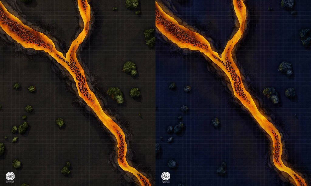 Lava Rift: Day, Night