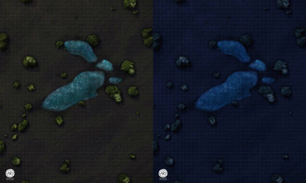 Watering Hole: Day, Night