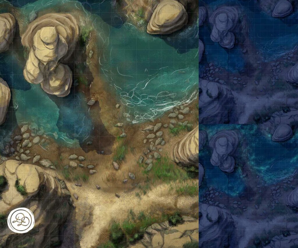 Low Tide: Day, Night, Night Glow