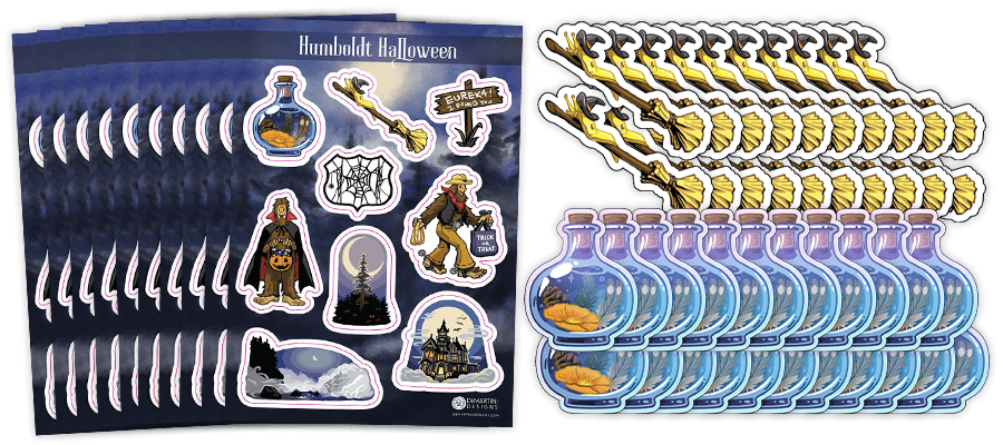 10 sheets, 20 Banana Slug Witches, 20 PNW Potions