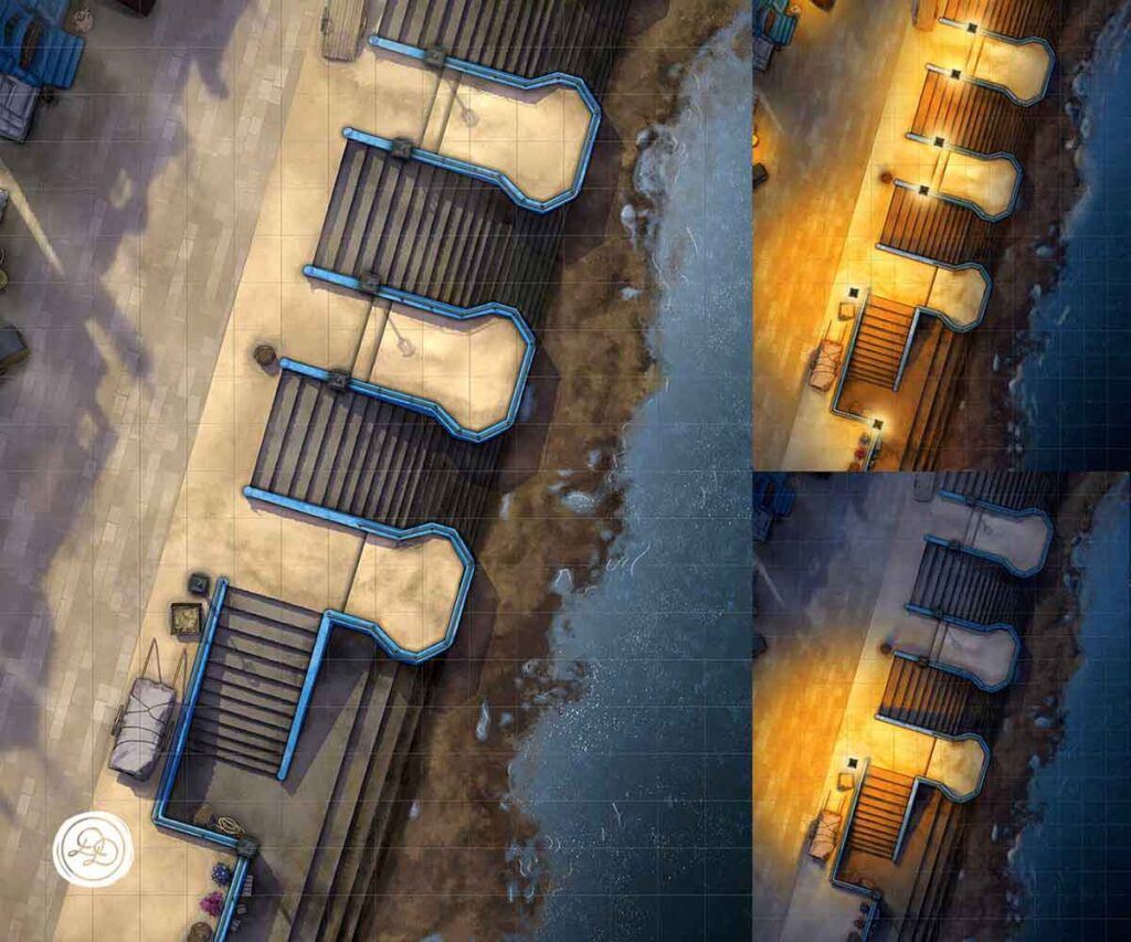 Low Water: Day, Night Lanterns, Single Lantern 