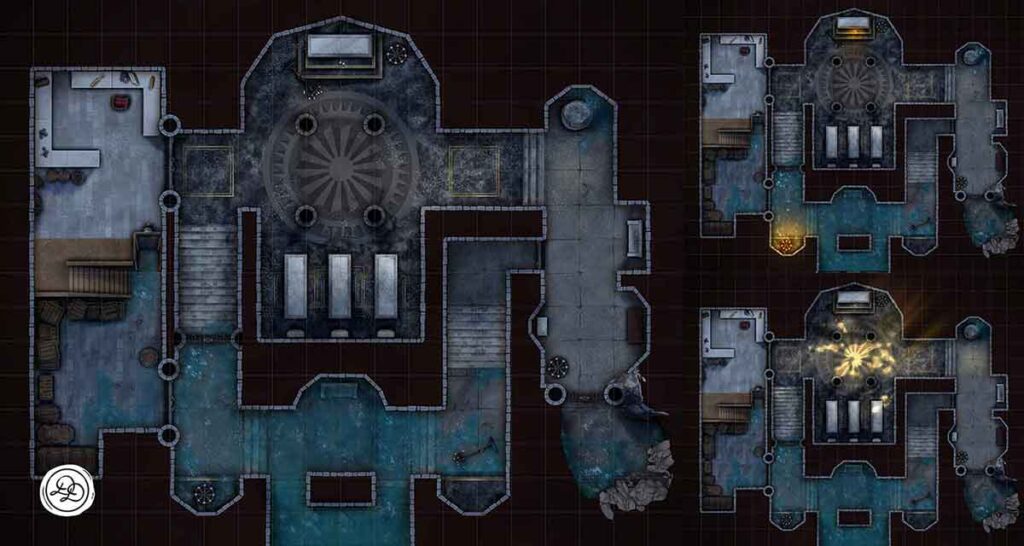 Flooded: Regular, Single Candle, Ceiling Fissure