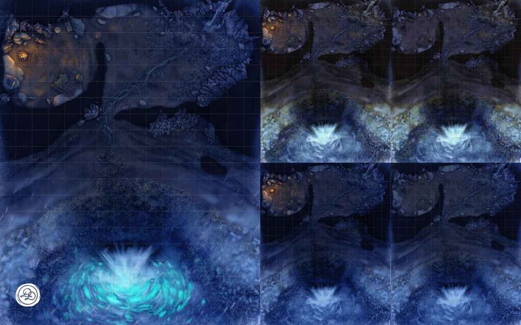 Winter: Day, Day Camp, Night, Night Camp, Glow