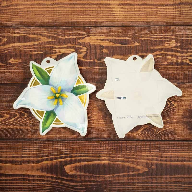 Back printed with space for gift messaging